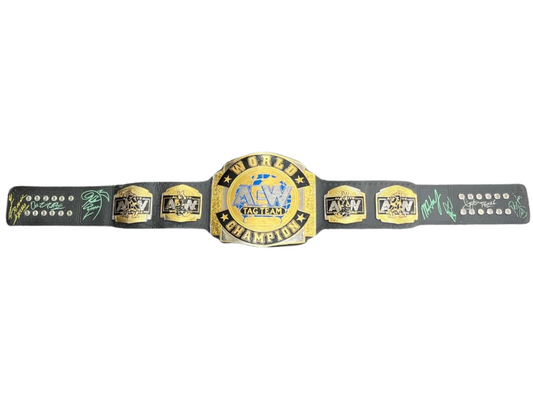 Multi Signed AEW World Tag Team Championship Belt
