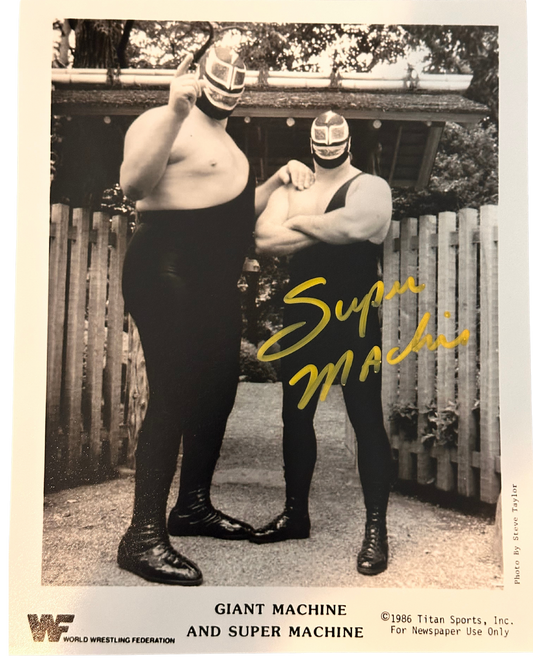 Signed Super Machine 8x10
