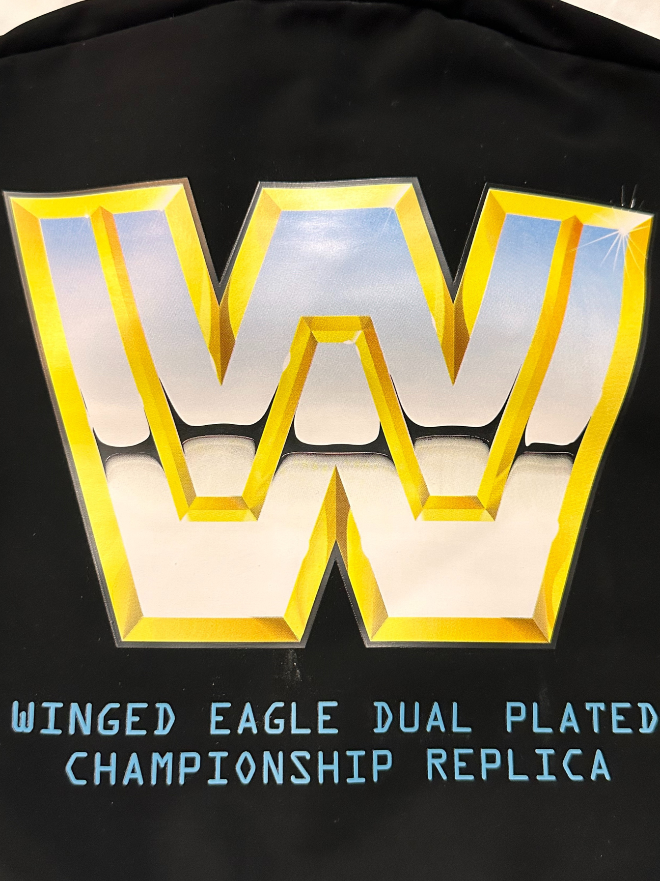 Dual Inscribed Hulk Hogan WWE Autographed Winged Eagle Dual Plated Replica Title Belt