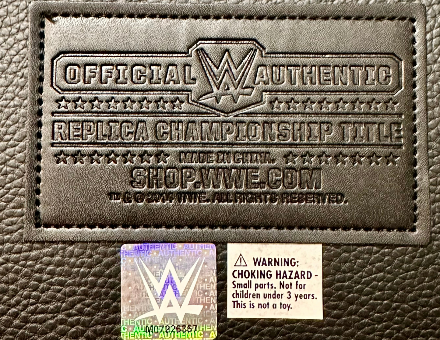 Dual Inscribed Hulk Hogan WWE Autographed Winged Eagle Replica Title Belt