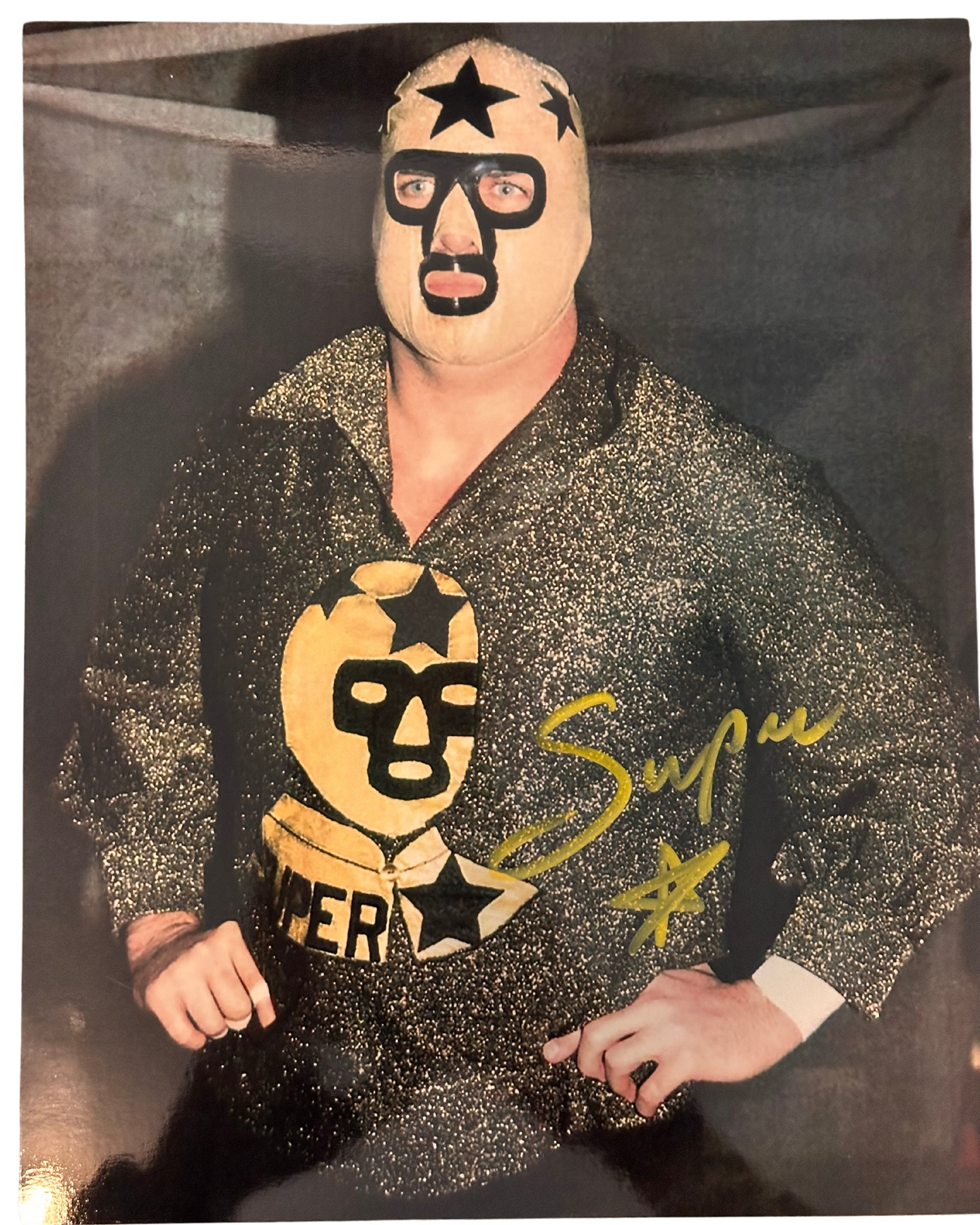 Signed Masked Superstar 8x10