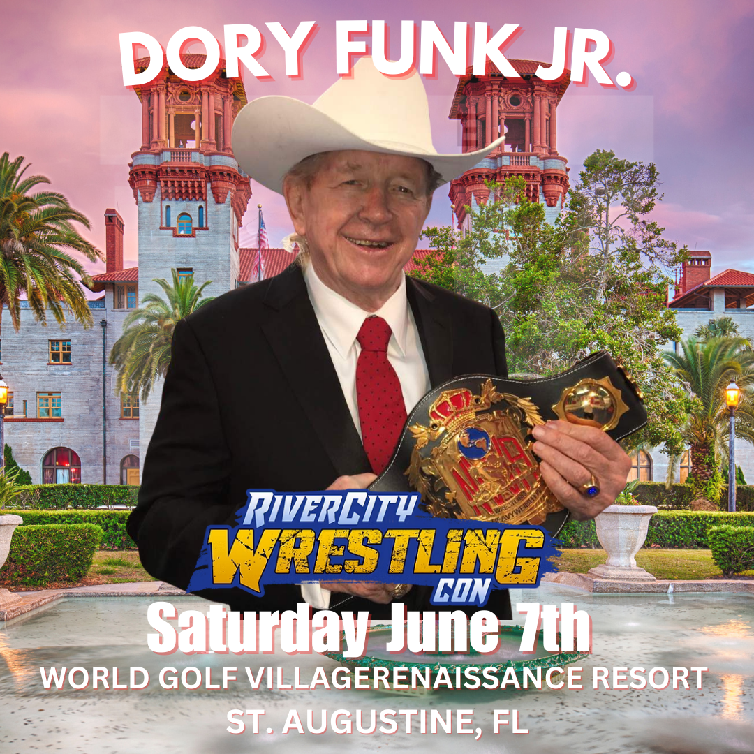 Dory Funk Jr. Signing Pre-Sale River City Wrestling Con June 7th 2025