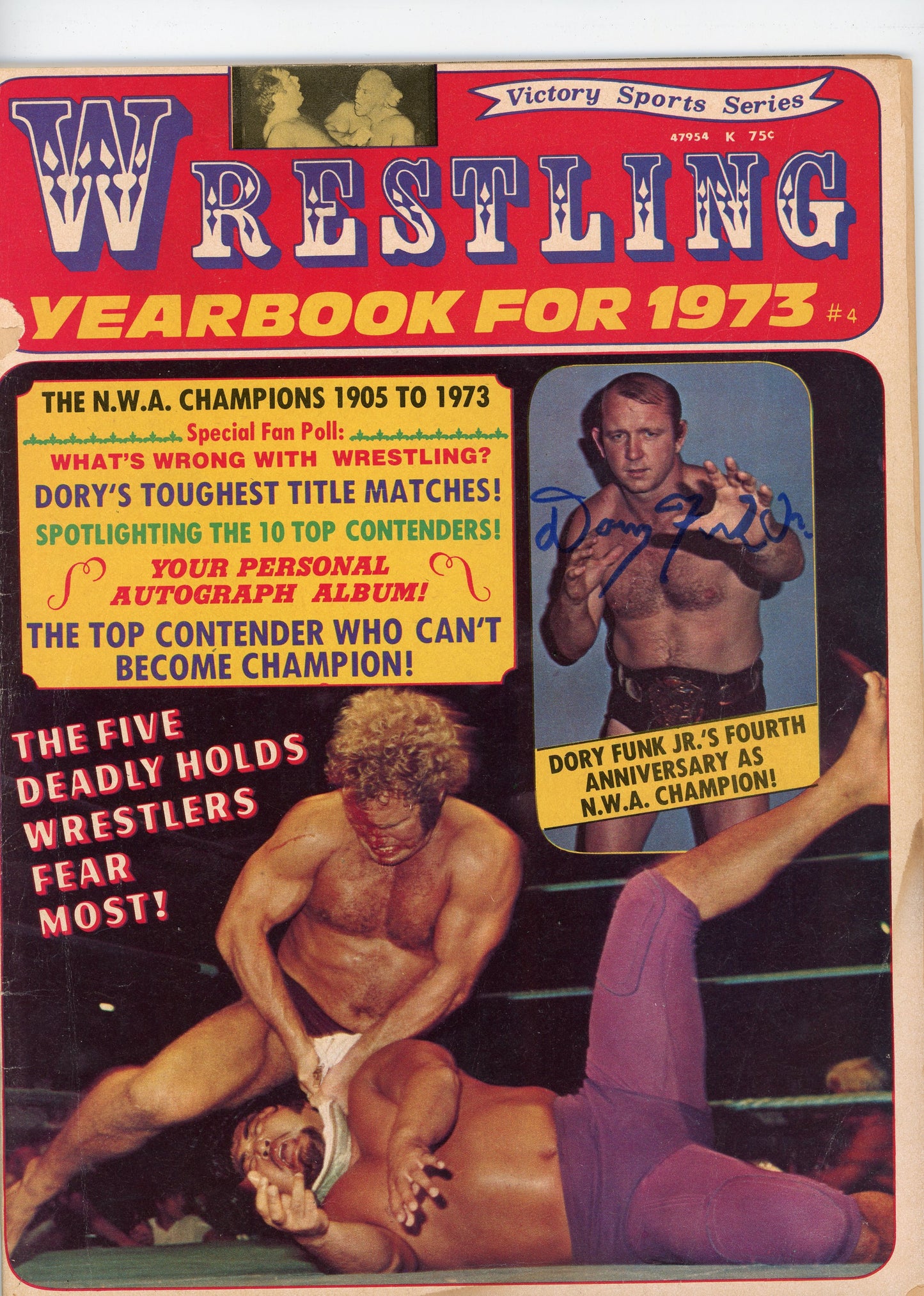 Exclusive Dory Funk Jr. Signed Magazines