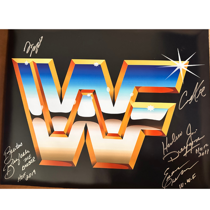 Signed WWF Logo 16x20 5 Signatures