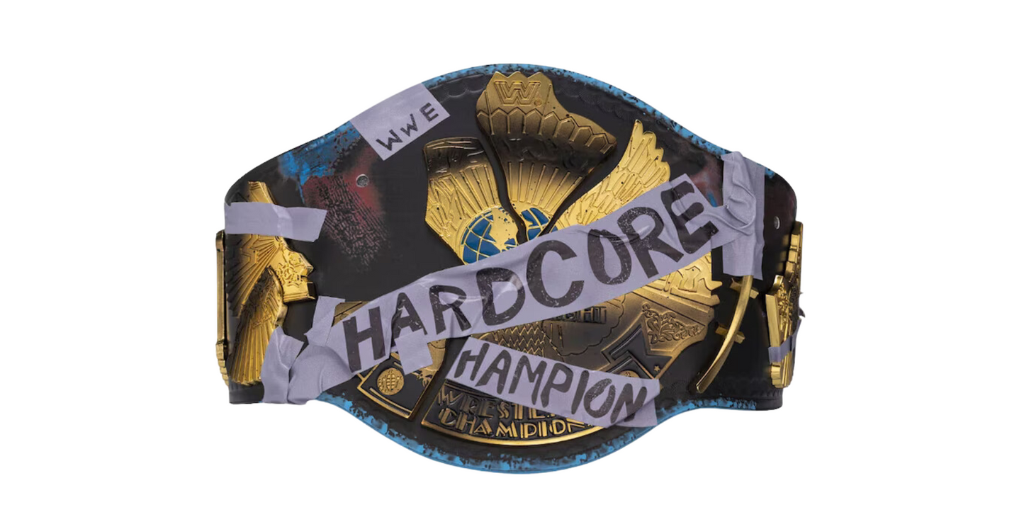Unsigned Replica WWF Hardcore Championship Belt