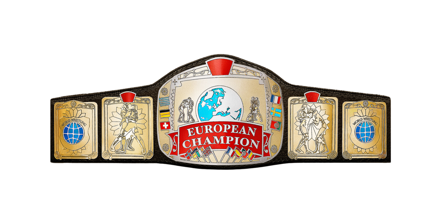 Unsigned Replica WWF European Championship Belt