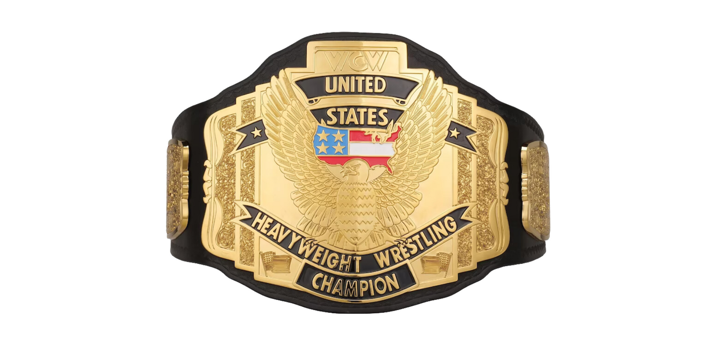 Unsigned Replica WCW US Heavyweight Championship Belt