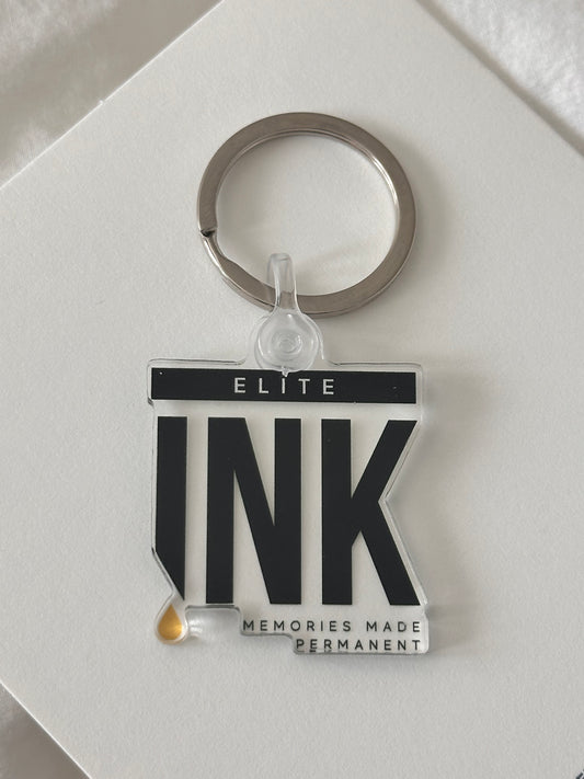 Elite Ink Logo Keychain