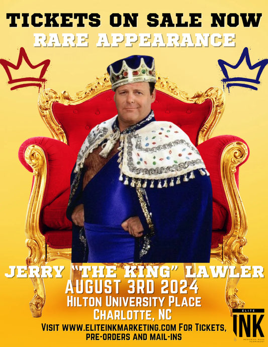 Jerry the King Lawler The Gathering August 3rd Mail In Pricing