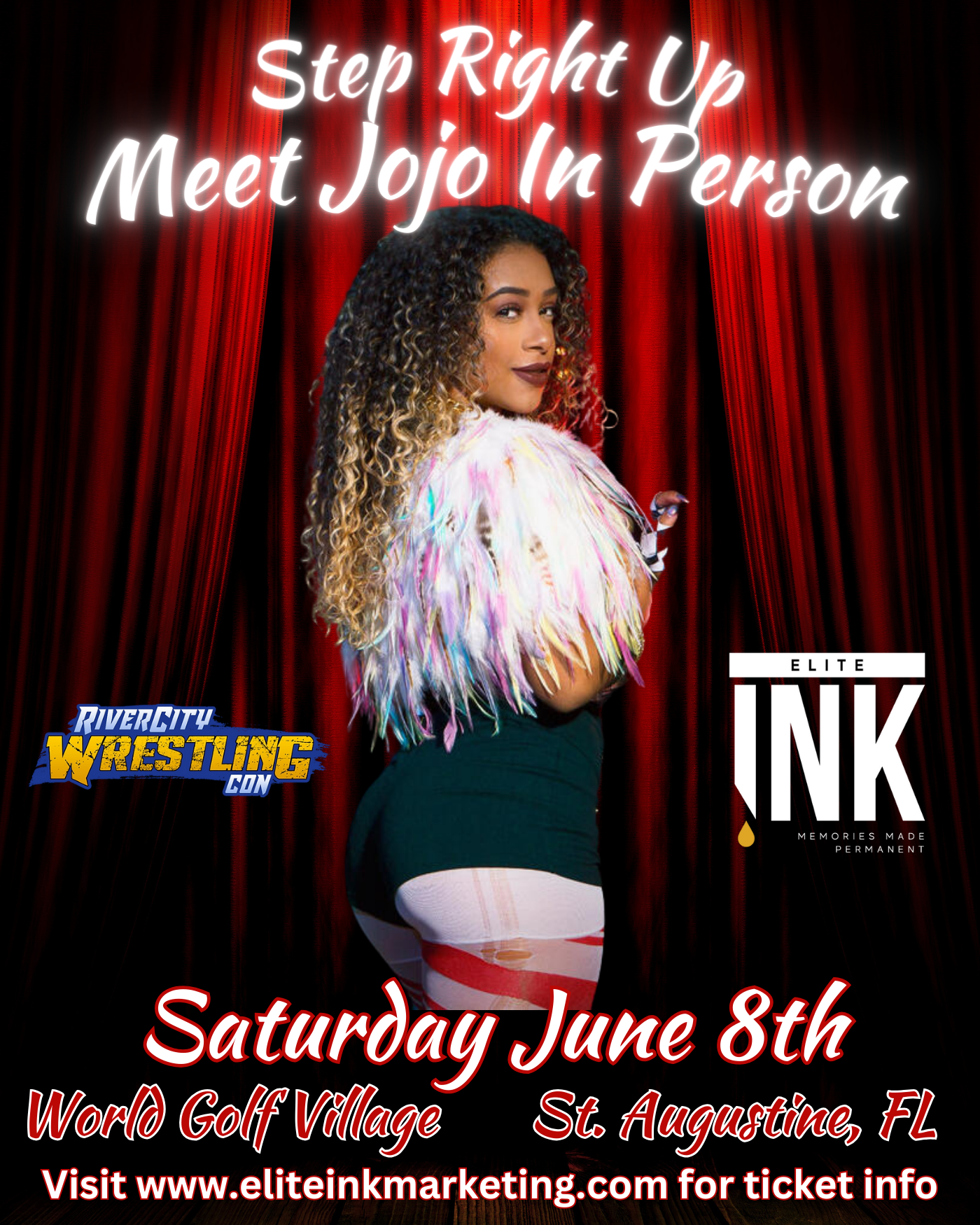 Jojo Offerman RiverCity Wrestling Con Saturday June 8th 2024 Pre-Sale