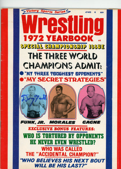 Exclusive Dory Funk Jr. Signed Magazines